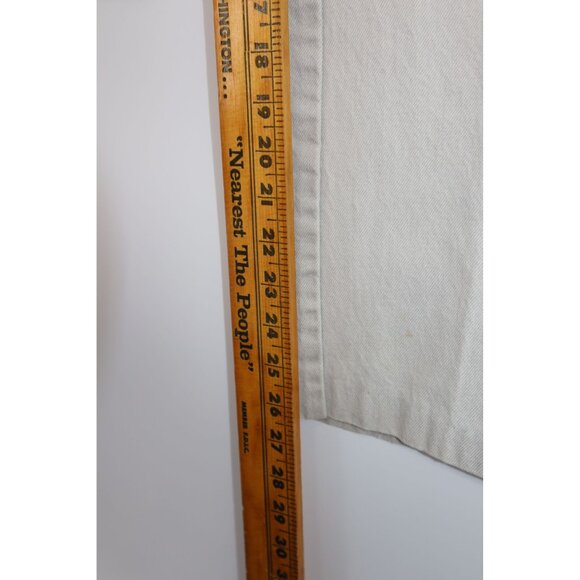 Retro Sasson Mens Light Faded Denim Jeans 1980s Vintage Straight Leg Distressed - Picture 6 of 14